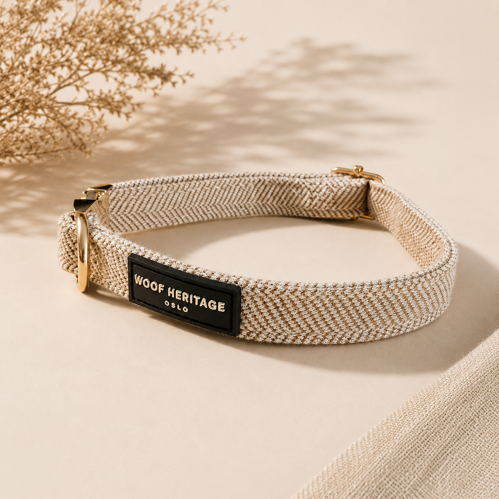 Bundle – Twill Sand | Halsbånd + Bånd